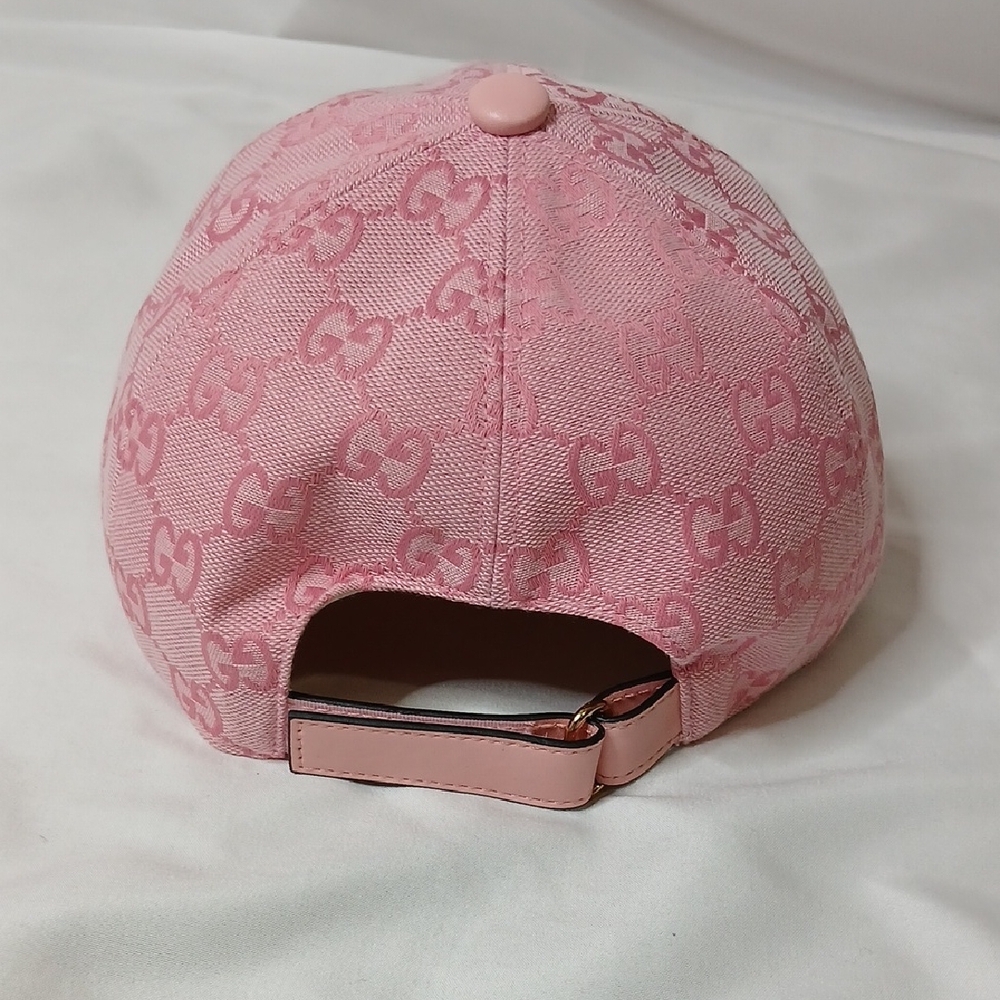 Gucci Pink Logo Baseball Cap - Picture 3 of 6